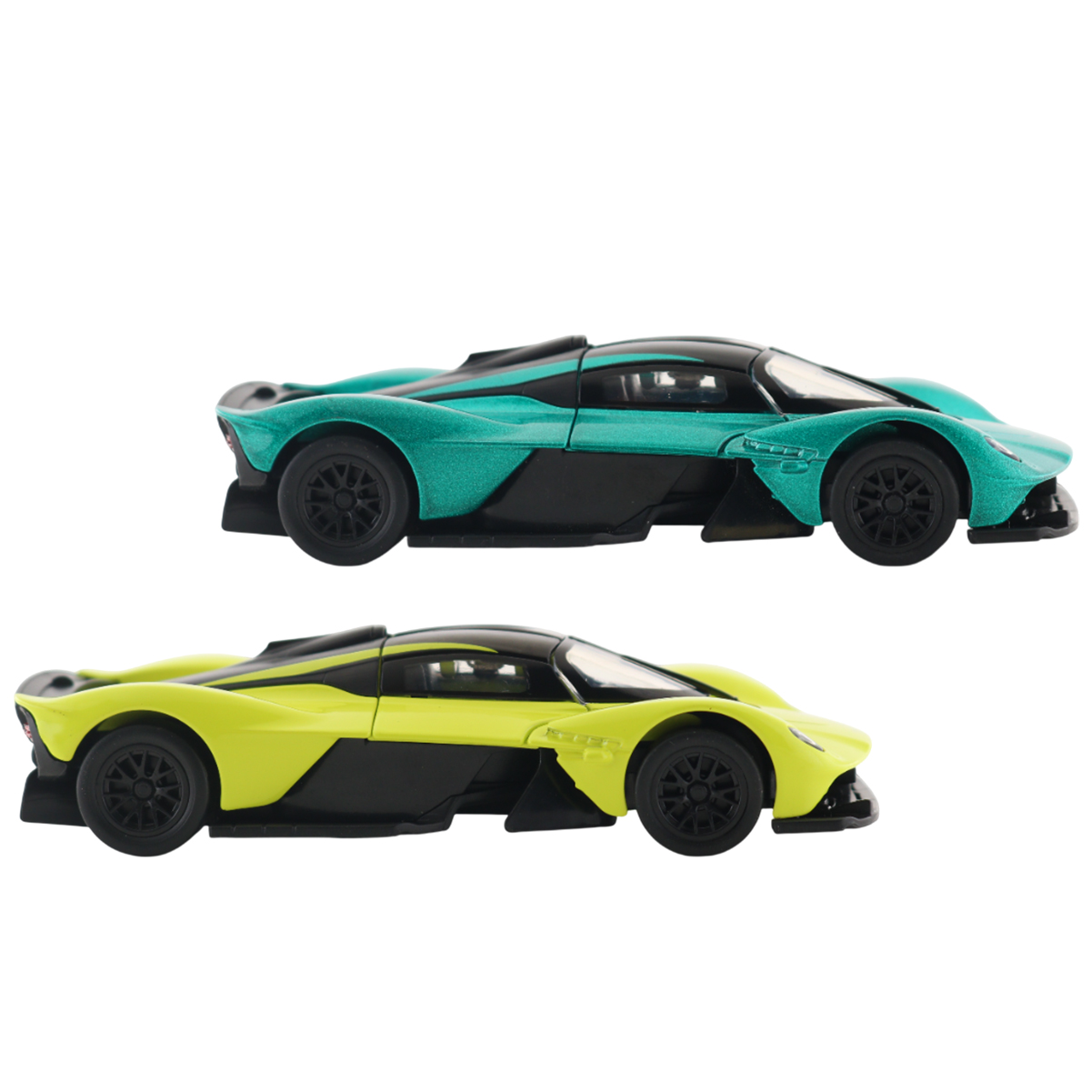 Автомодель Techno Drive Aston Martin Valkyrie 2024 металева 1:39 Зелена — превʼю 3
