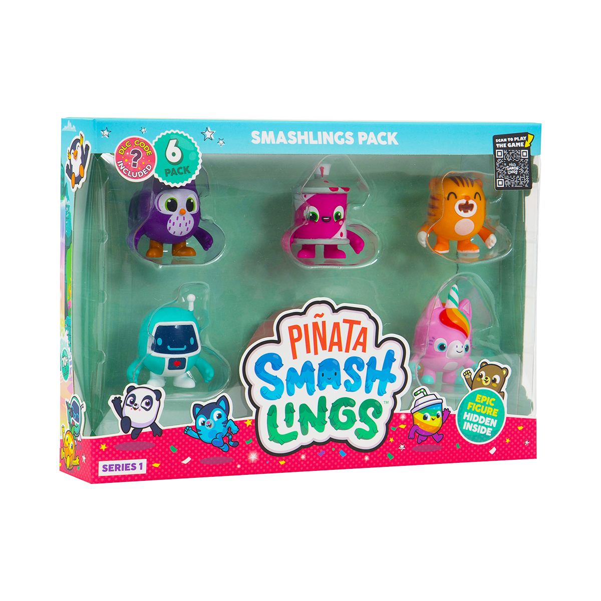 Набір фігурок Pinata Smashlings з 6 героїв 3,5 см — превʼю 2