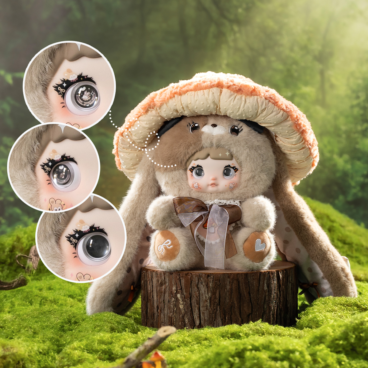 М'яка іграшка POP TOP Hi TOY – Nommi Mushroom – 32 см — превʼю 3