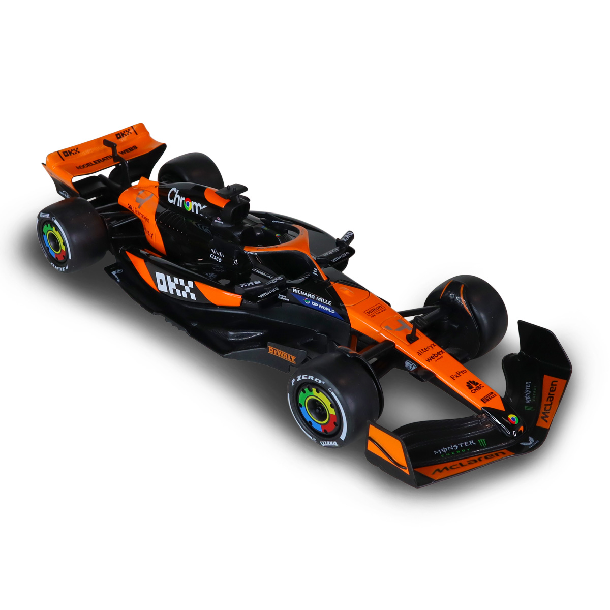 Колекційна автомодель McLaren F1 2024 Techno Drive 1:18 металева Помаранчева — превʼю 14