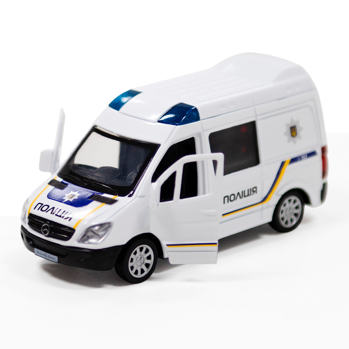 Автомодель Mercedes-Benz Sprinter Поліція металева Techno Drive — превʼю 11
