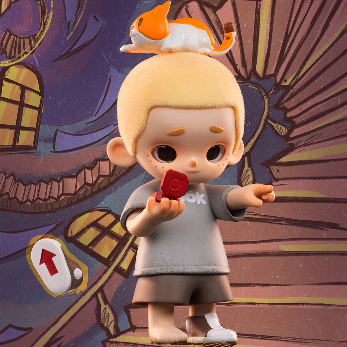 Колекційна фігурка 52Toys NOOK Вінтажна крамниця — Nook та Jiumu — 9 см — превʼю 9