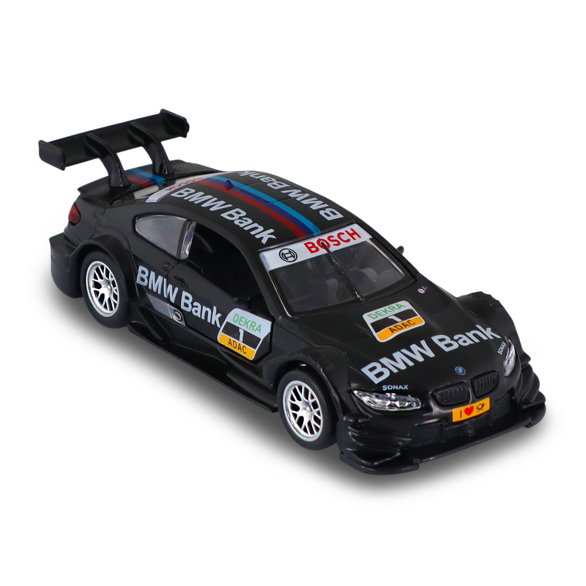 Автомодель BMW M3 DTM Techno Drive 1:42 Чорна металева — превʼю 13