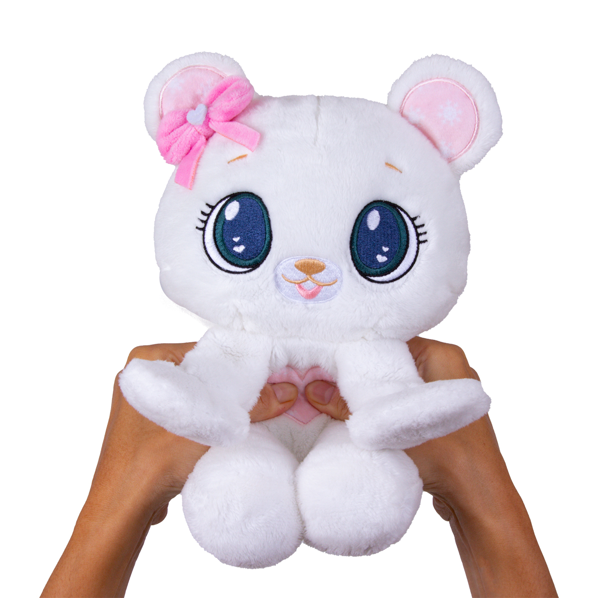 М'яка іграшка Peekapets – Білий ведмедик (White Bear) – Плюшевий дизайн — превʼю 5