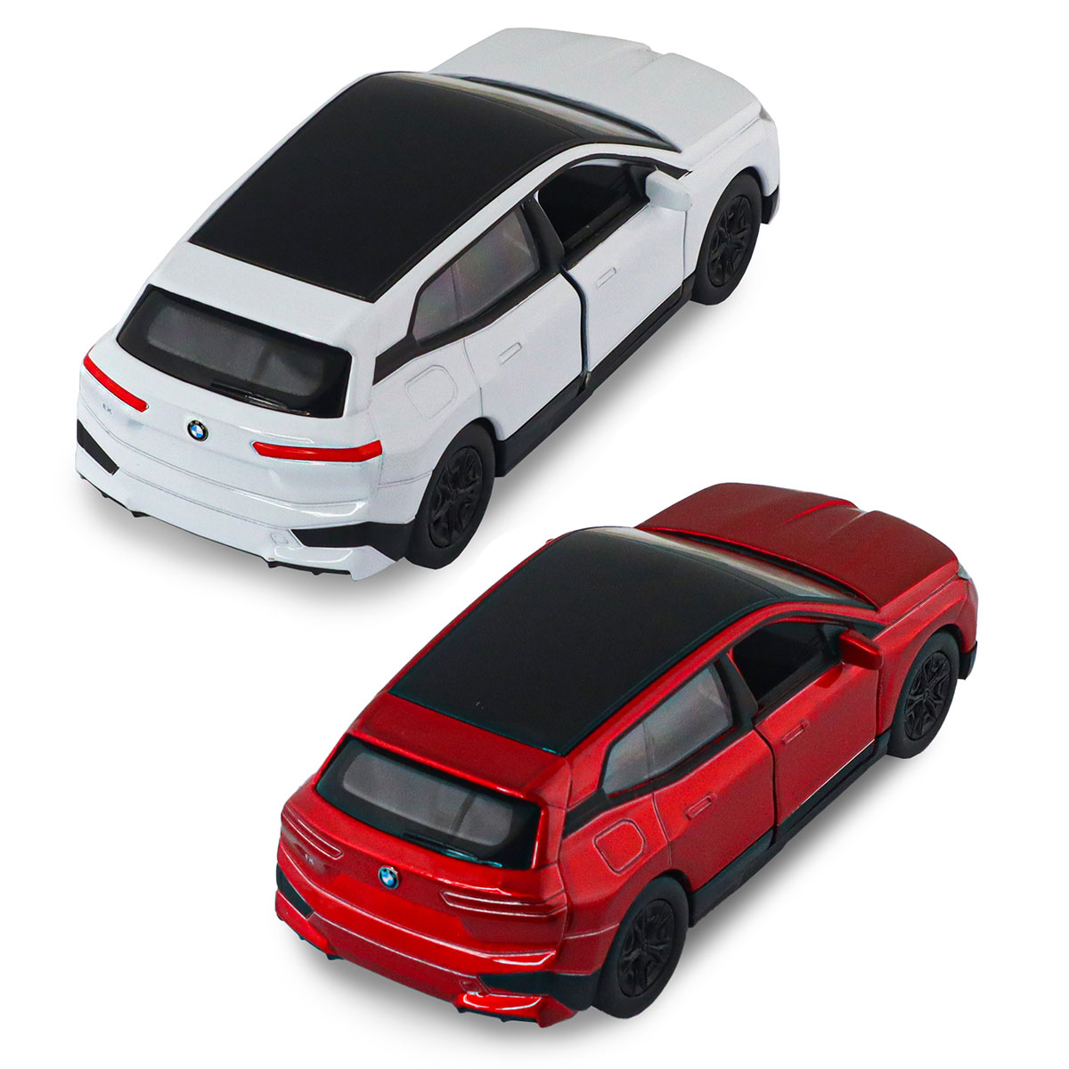 Автомодель BMW iX Techno Drive 1:43 металева з механізмом pull-back Червона — превʼю 11