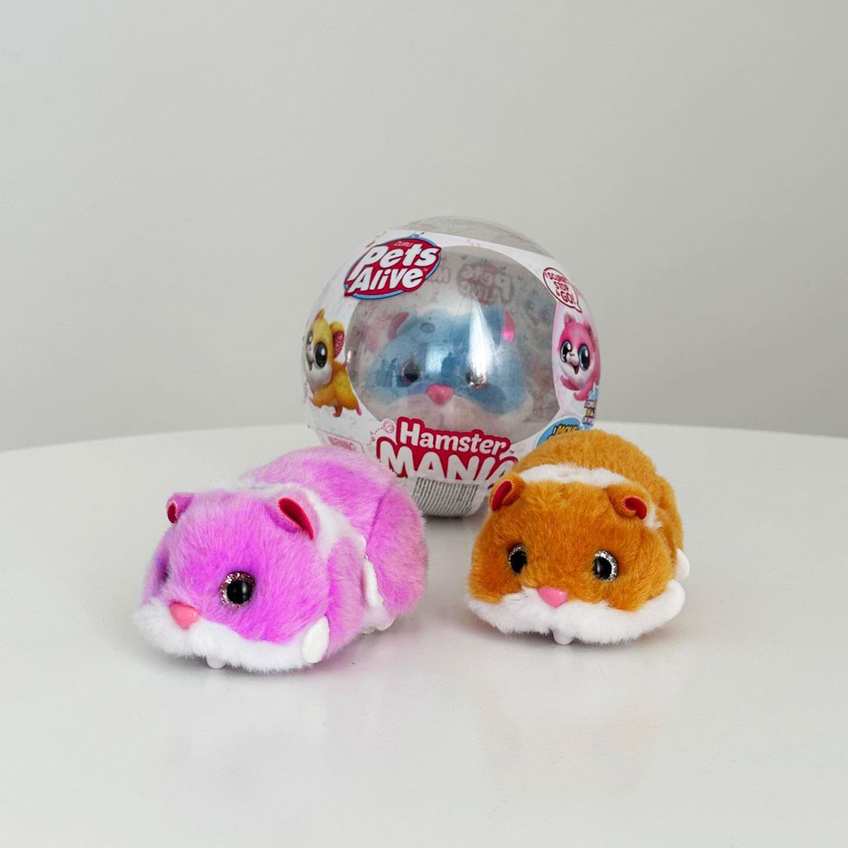 Інтерактивна м'яка іграшка – Кумедний хом'ячок (Funny Hamster) – Рожевий — превʼю 4