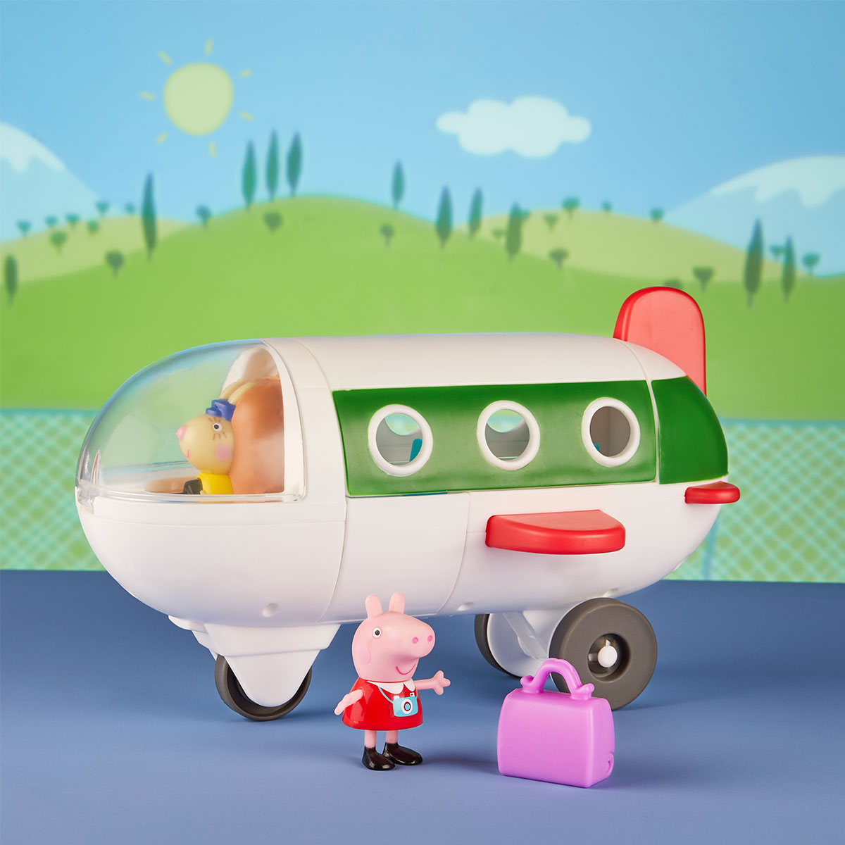 Ігровий набір Літак з фігуркою Пеппи Peppa Pig дитячий пластиковий Червоний — превʼю 4