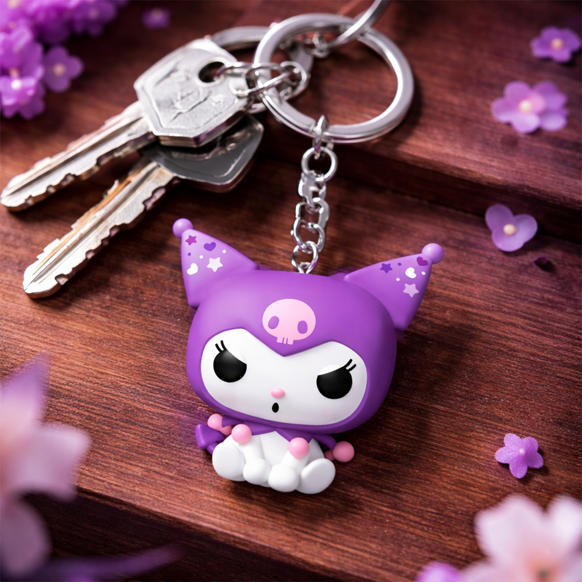 Колекційна ігрова фігурка на кліпсі Funko Kuromi & My Melody - Kuromi Чорний — превʼю 3