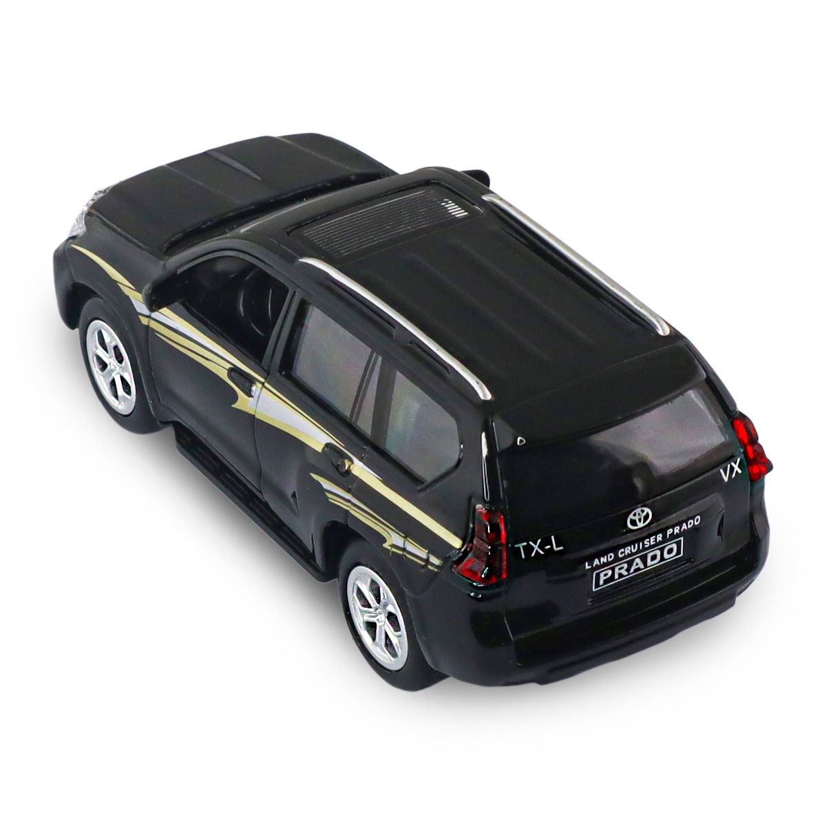Автомодель Toyota Prado Techno Drive 1:40 металева Чорна — превʼю 9