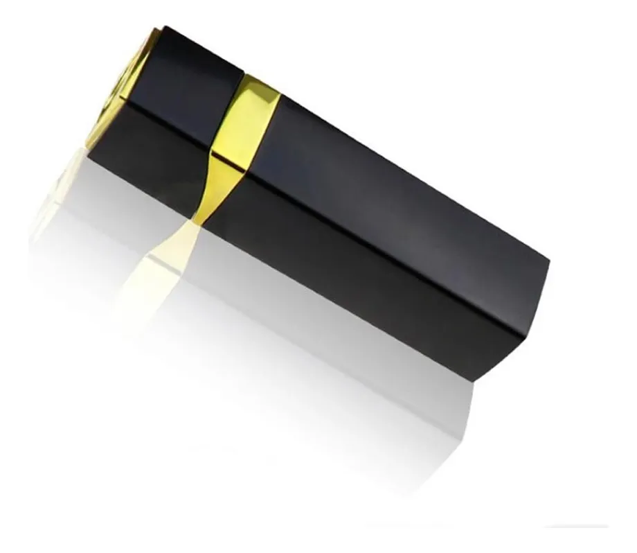 Вібратор для клітора "Секретна помада" 10 режимів USB 9,5 см Чорний