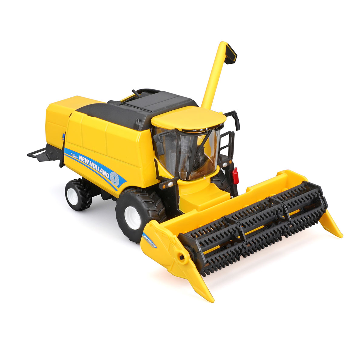 Зернозбиральний комбайн Bburago New Holland TC5.90 металевий 18 см Жовто-чорний — превʼю 4