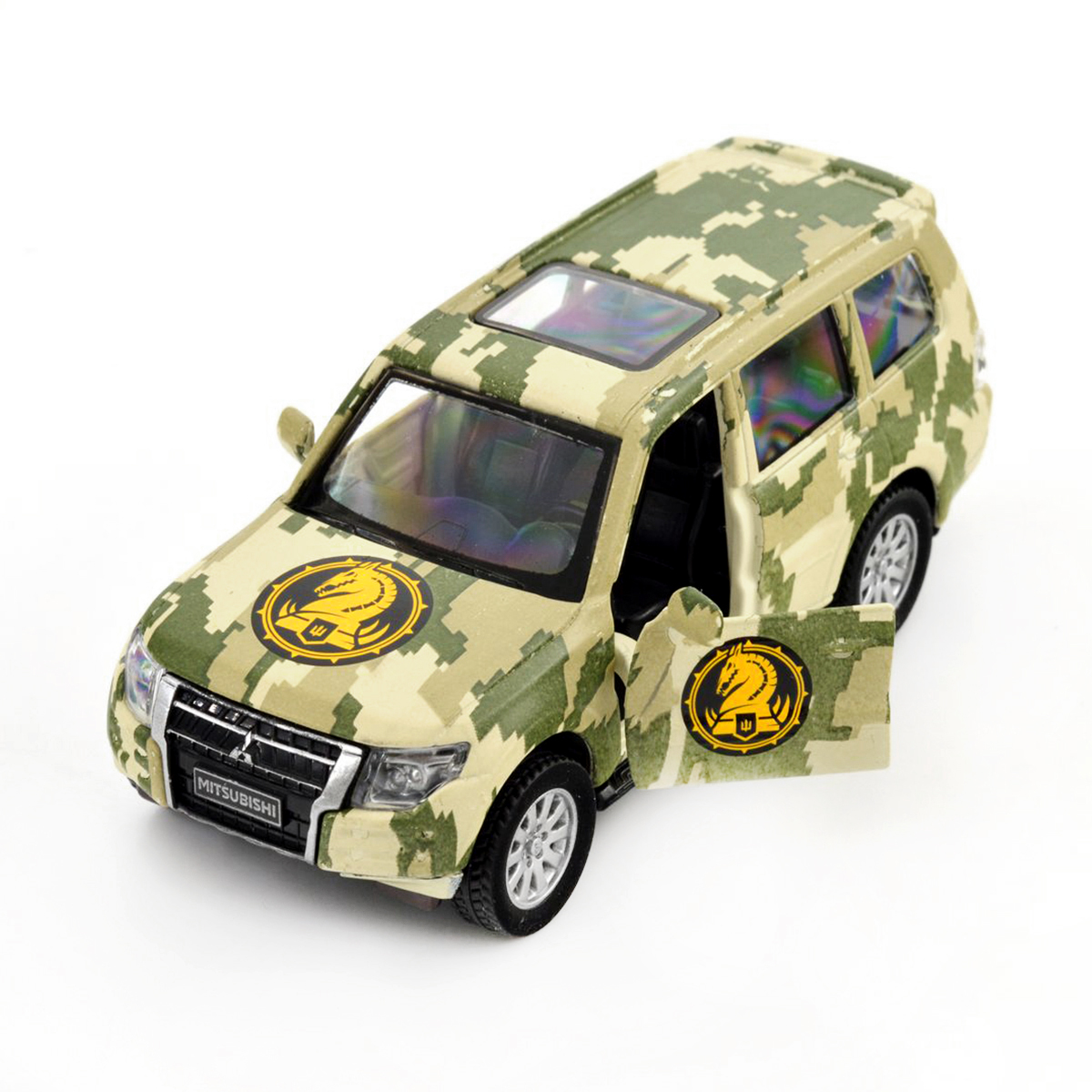 Автомодель Mitsubishi Pajero 4WD Turbo 47 ОМБр Шеврони Героїв 1:43 — превʼю 16