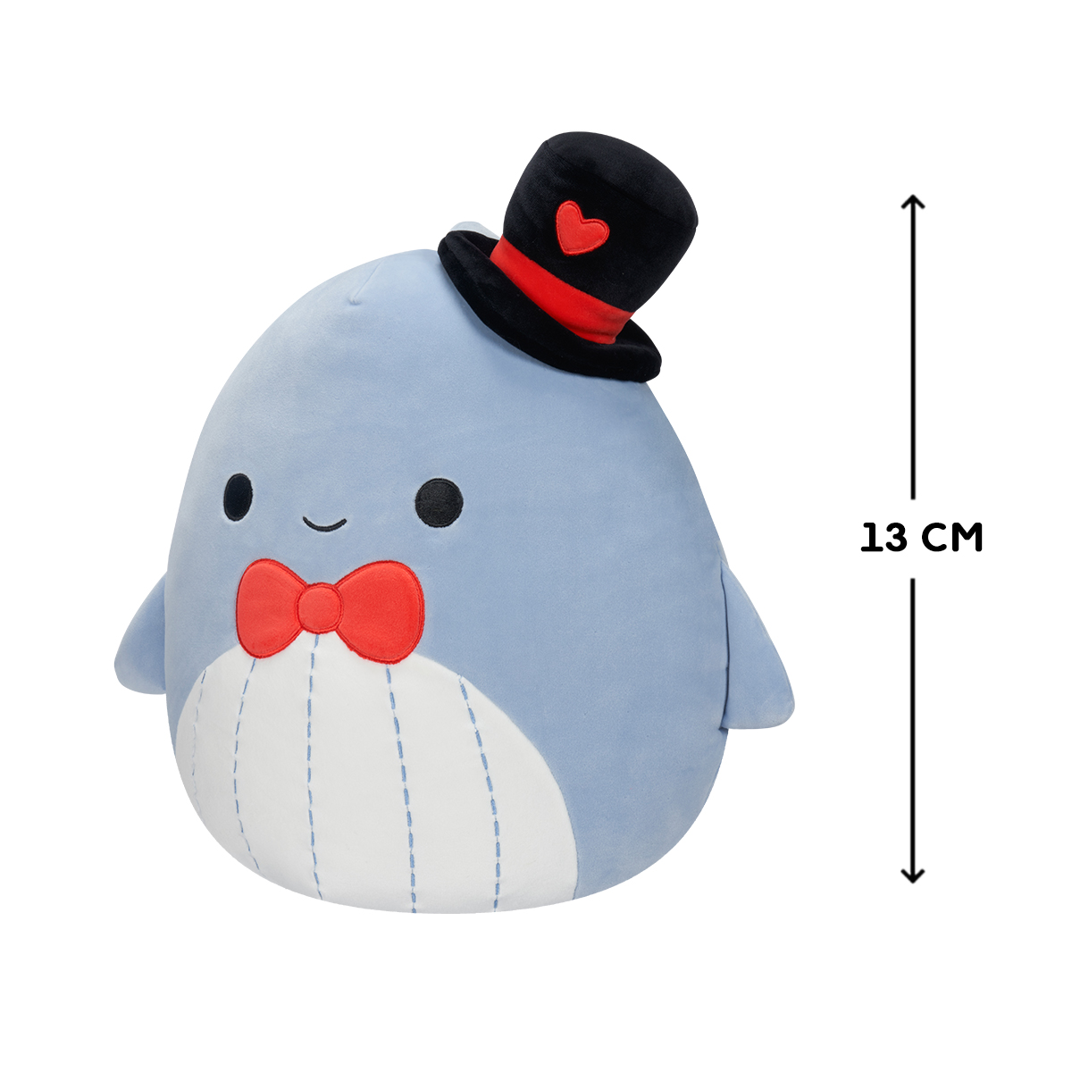 М'яка іграшка Squishmallows — Синій кит Самір (Samir The Blue Whale) — 13 см — превʼю 2