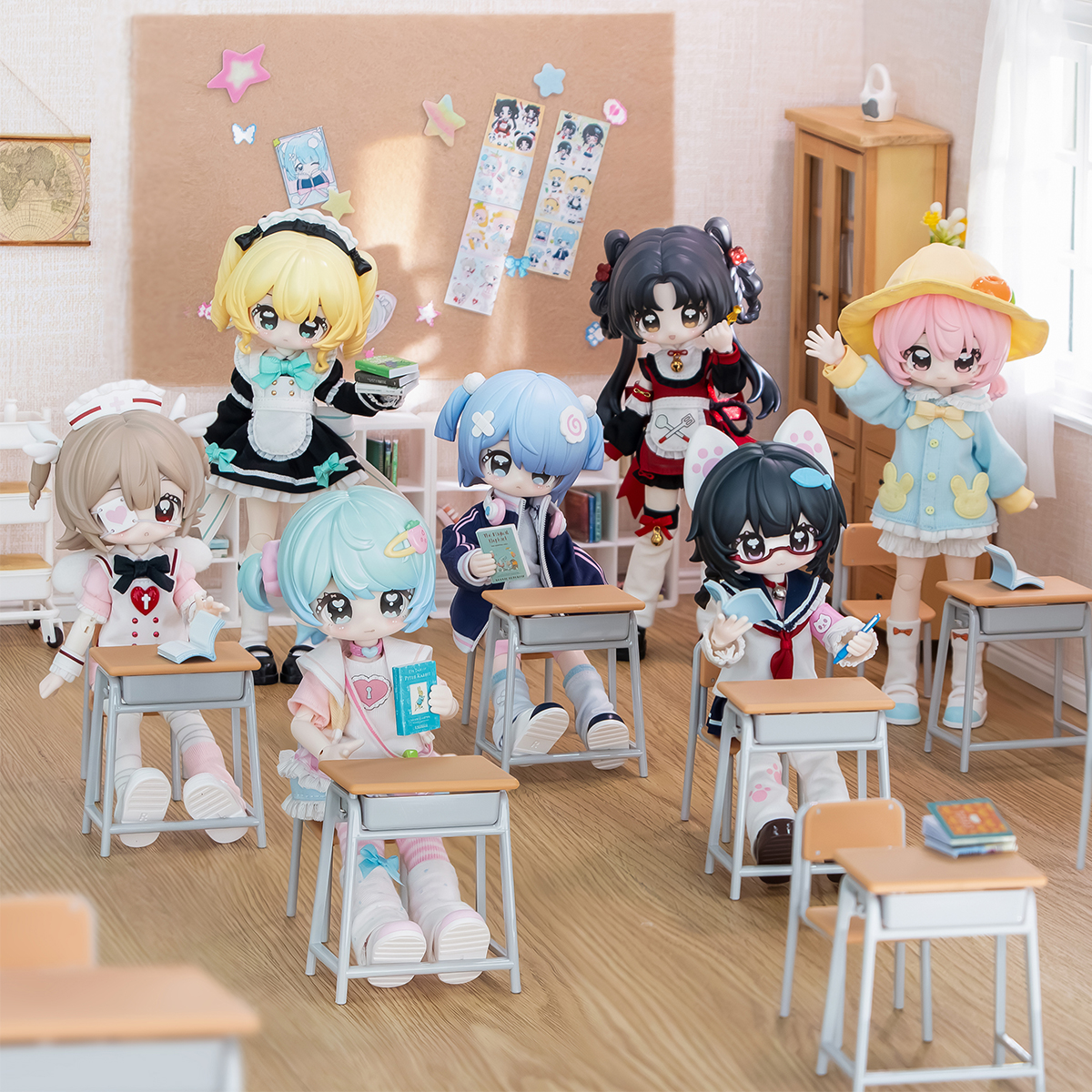 Шарнірна лялька BJD POP TOP JOTOYS Ключик щастя 17 см з аксесуарами — превʼю 6