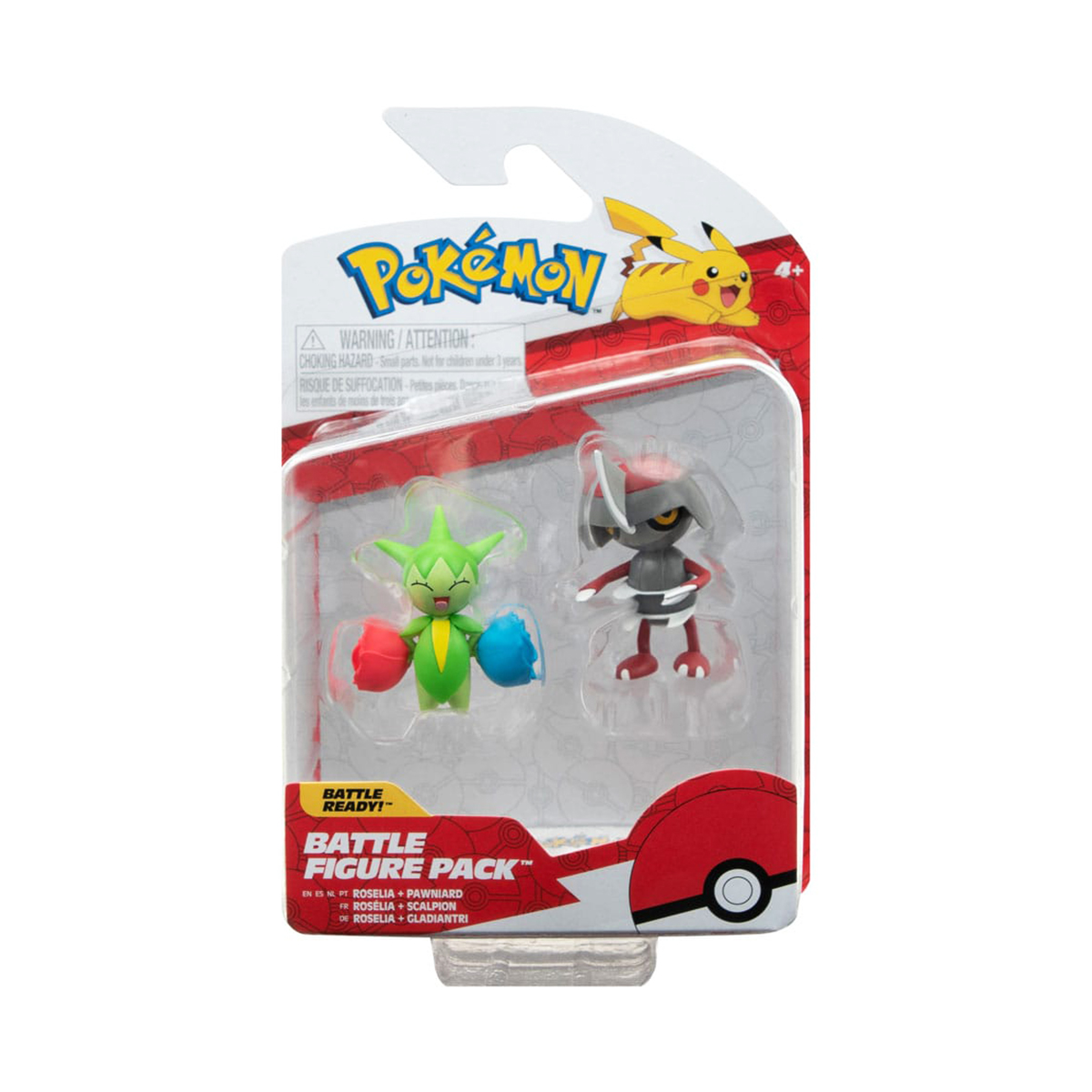 Набір ігрових фігурок Pokemon W15 Пон'ярд і Розелія 5 см 2 шт