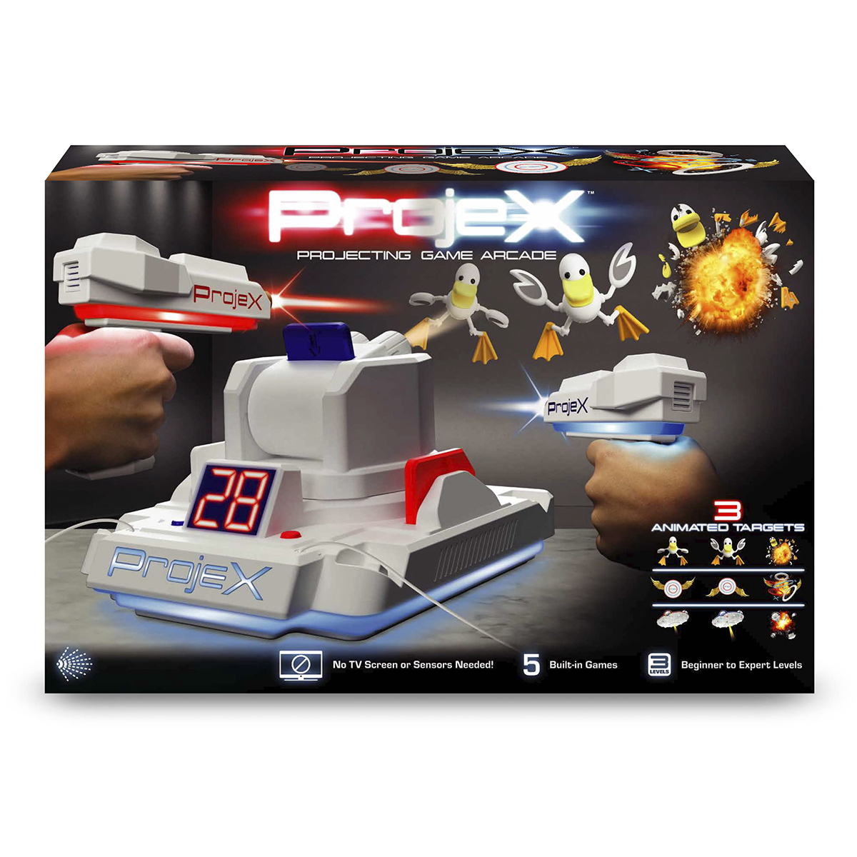 Ігровий набір для лазерних боїв з проектором Laser X Animated для дітей