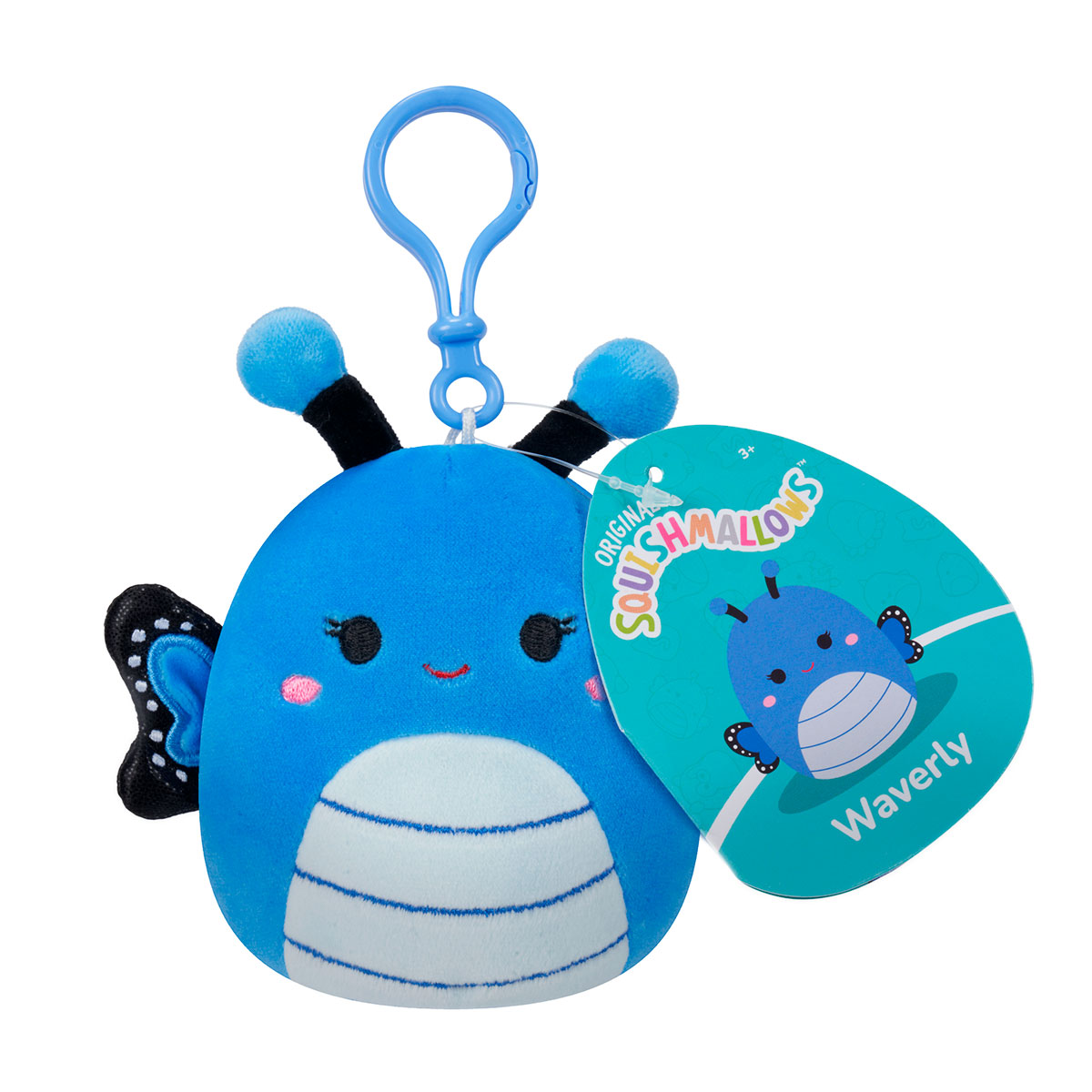 М'яка іграшка на кліпсі Squishmallows – Метелик Вейверлі (Waverly) – 9 см — превʼю 7