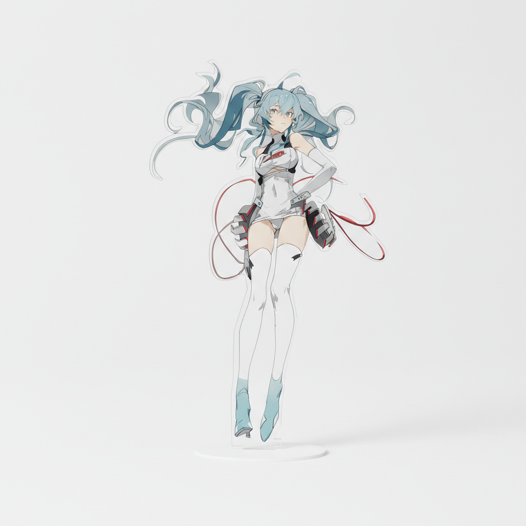Акрилова фігурка Хацуне Міку Hatsune Miku Вокалоїд Vocaloid 150 x 50 мм
