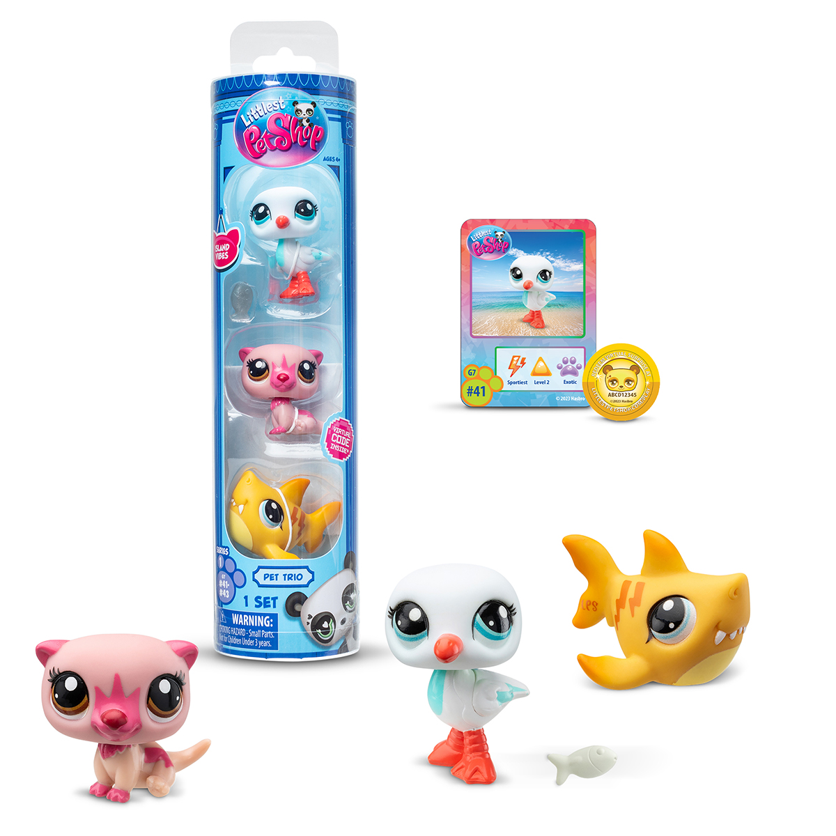 Ігровий набір Настрій острова Hasbro Littlest Pet Shop з трьома фігурками — превʼю 3