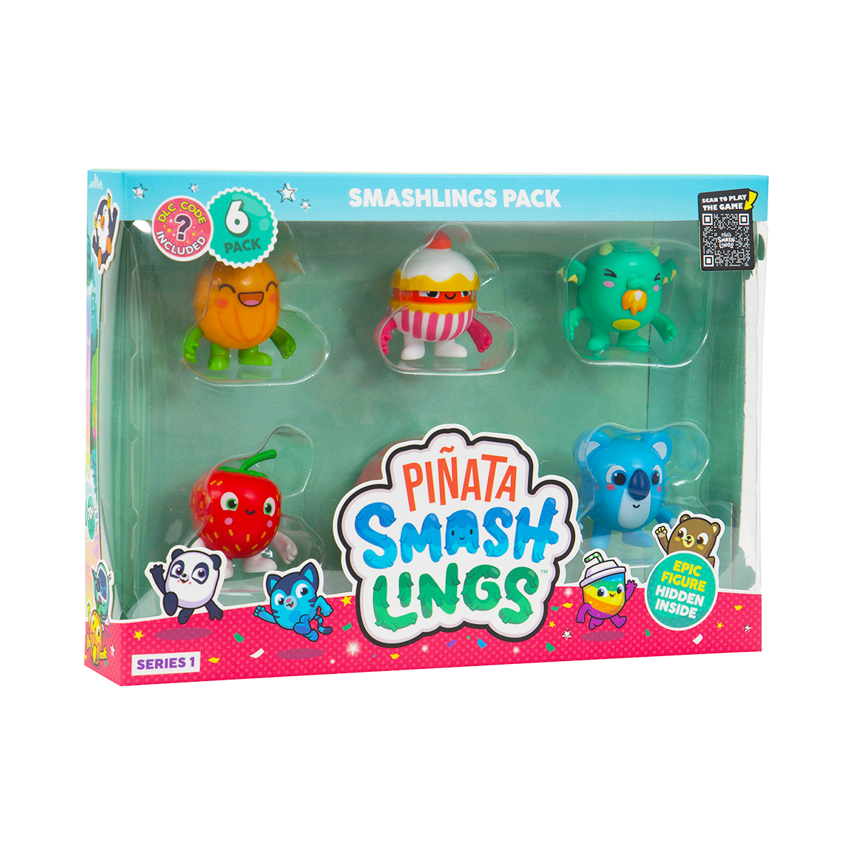 Набір фігурок Pinata Smashlings з 6 героїв 3,5 см — превʼю 3
