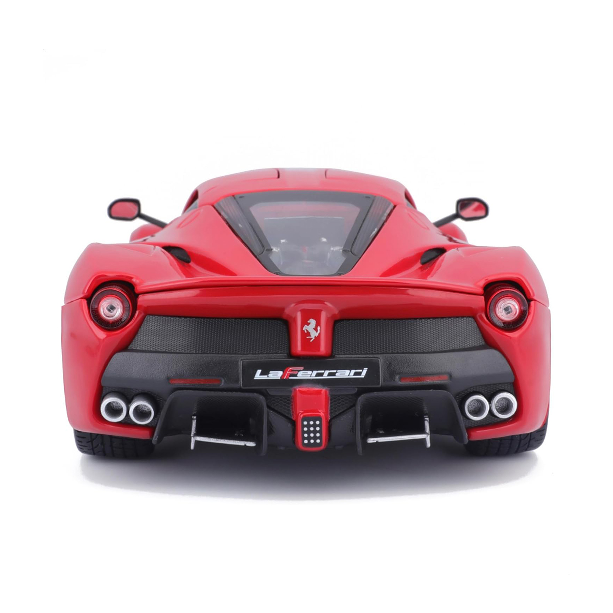 Колекційна автомодель Bburago LaFerrari 1:18 червона з металевим корпусом — превʼю 3