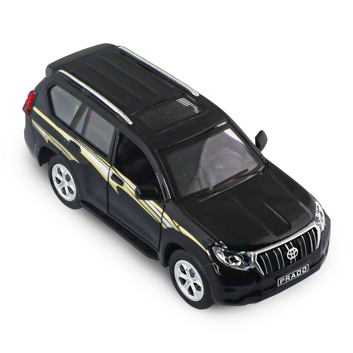 Автомодель Toyota Prado Techno Drive 1:40 металева Чорна — превʼю 13