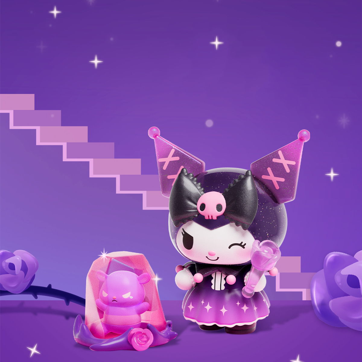 Фігурка-сюрприз Pop Top – Куромі (Kuromi) та Май Мелоді (My Melody) – 5 см — превʼю 5
