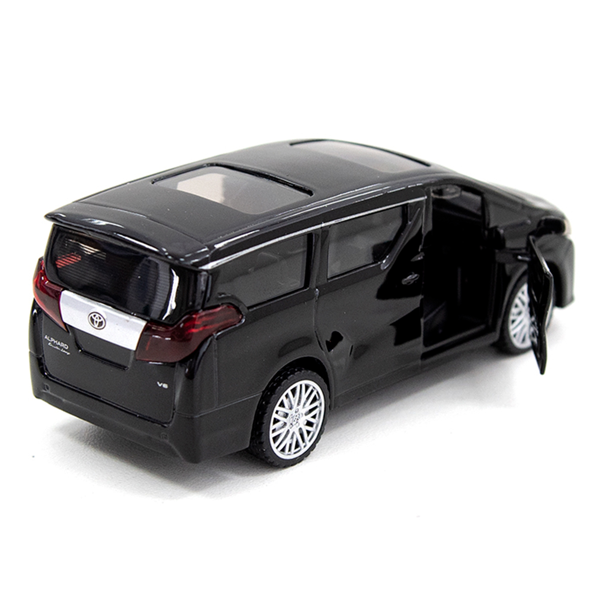 Автомодель Techno Drive Toyota Alphard металева Чорна — превʼю 12
