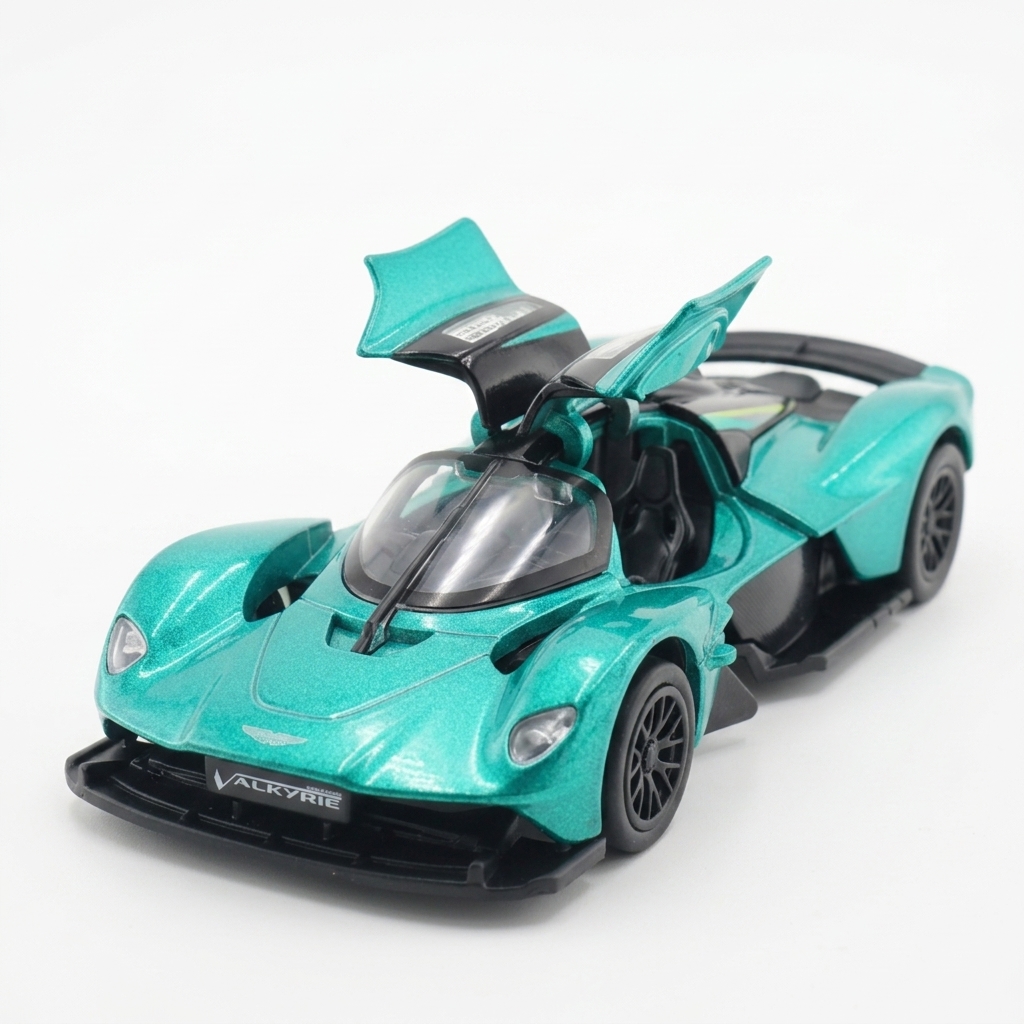 Автомодель Techno Drive Aston Martin Valkyrie 2024 металева 1:39 Зелена — превʼю 1