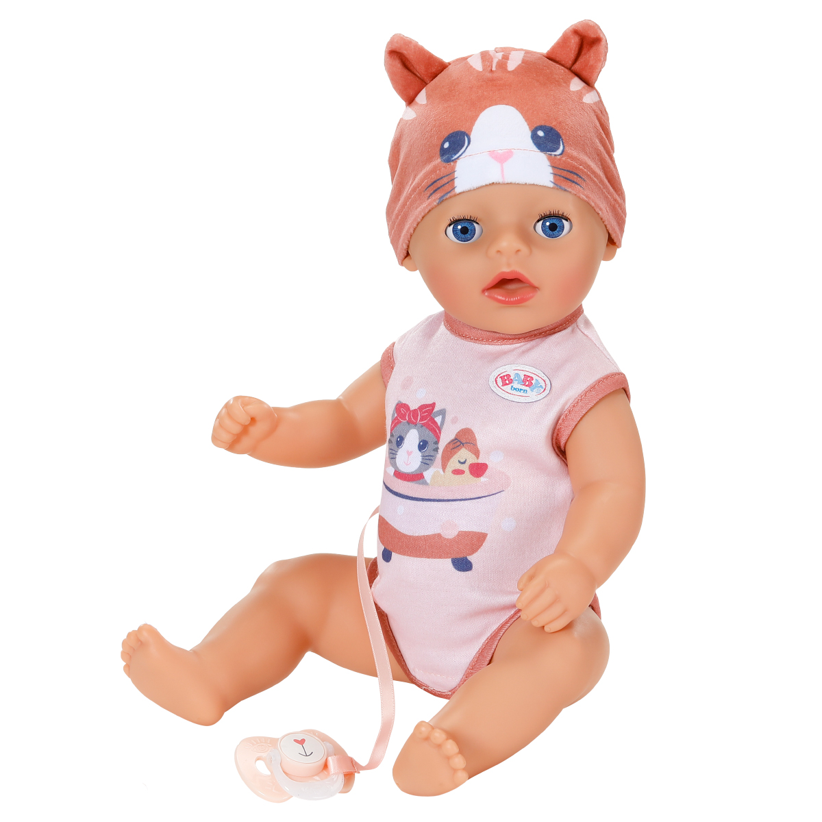 Лялька Baby Born Лена у костюмі котика 36 см з аксесуарами — превʼю 1