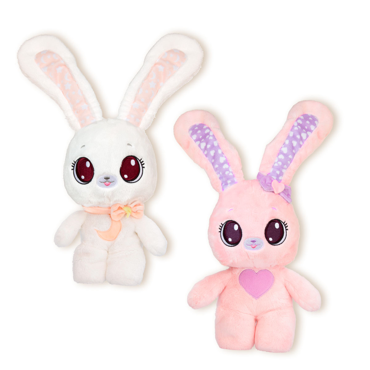 М'яка іграшка Peekapets – Рожевий кролик (Pink Rabbit) – 25 см — превʼю 5