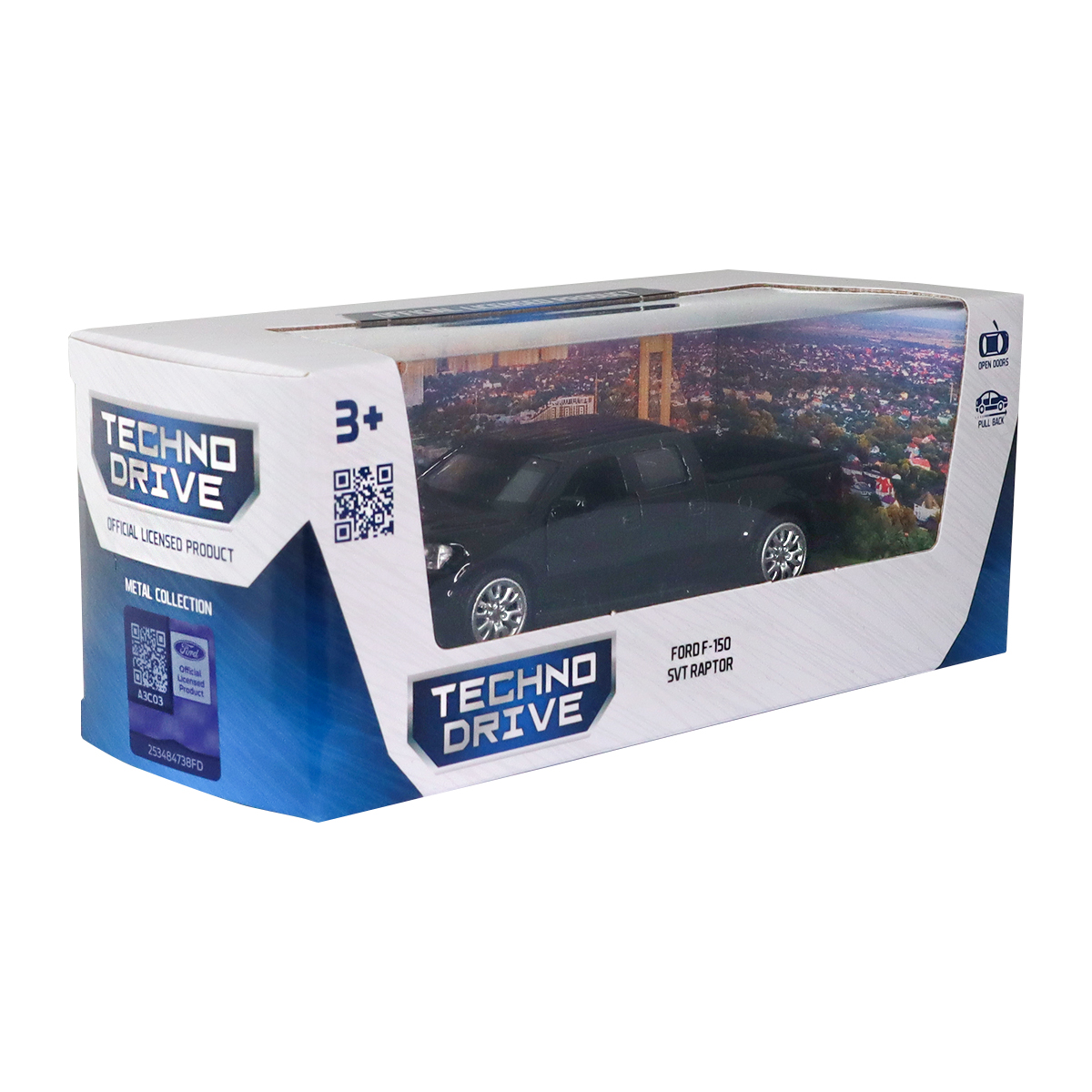 Автомодель Ford F-150 SVT Raptor Techno Drive 1:52 Чорна — превʼю 5