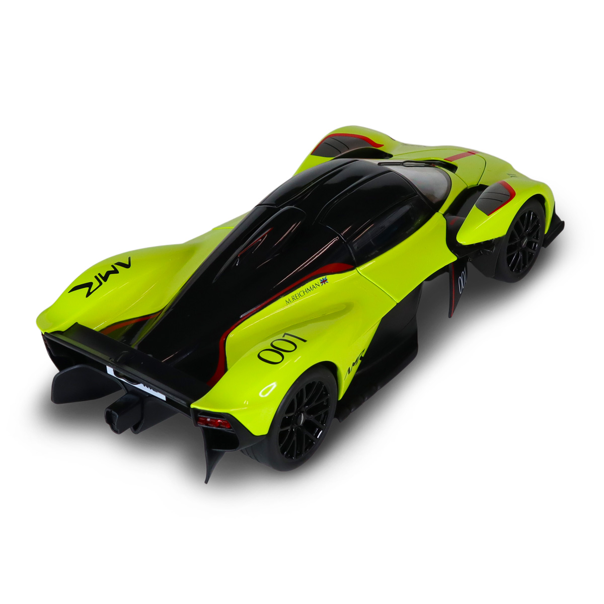 Автомодель Aston Martin Valkyrie Techno Drive 1:18 Жовта металева — превʼю 12