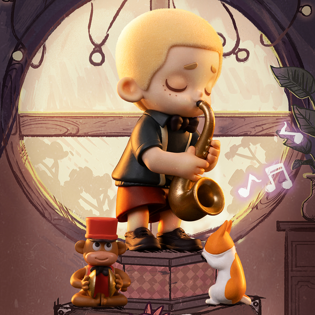 Колекційна фігурка 52Toys NOOK Вінтажна крамниця — Nook та Jiumu — 9 см — превʼю 7
