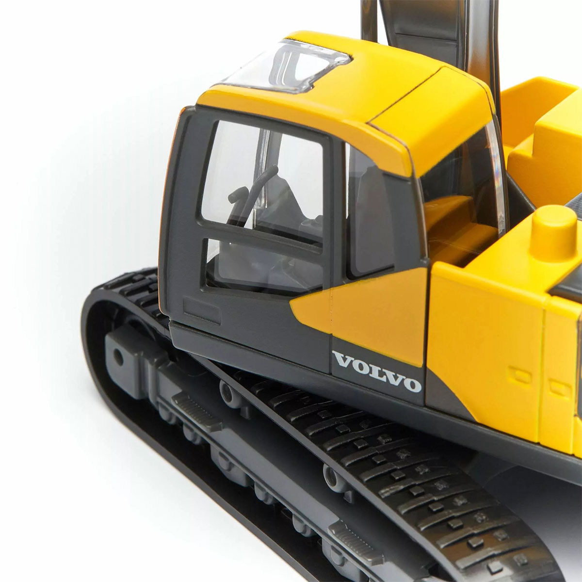 Екскаватор Bburago Volvo EC220E 1:50 металевий гусеничний Жовто-чорний — превʼю 6