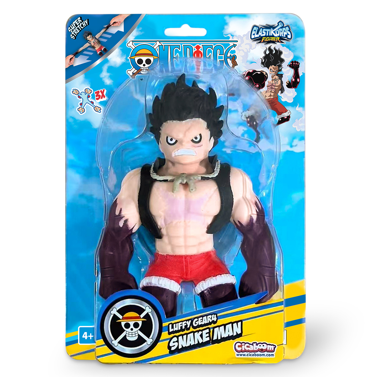 Стретч-іграшка Elastikorps One Piece Luffy 4 Gear Людина-змія Колекційна