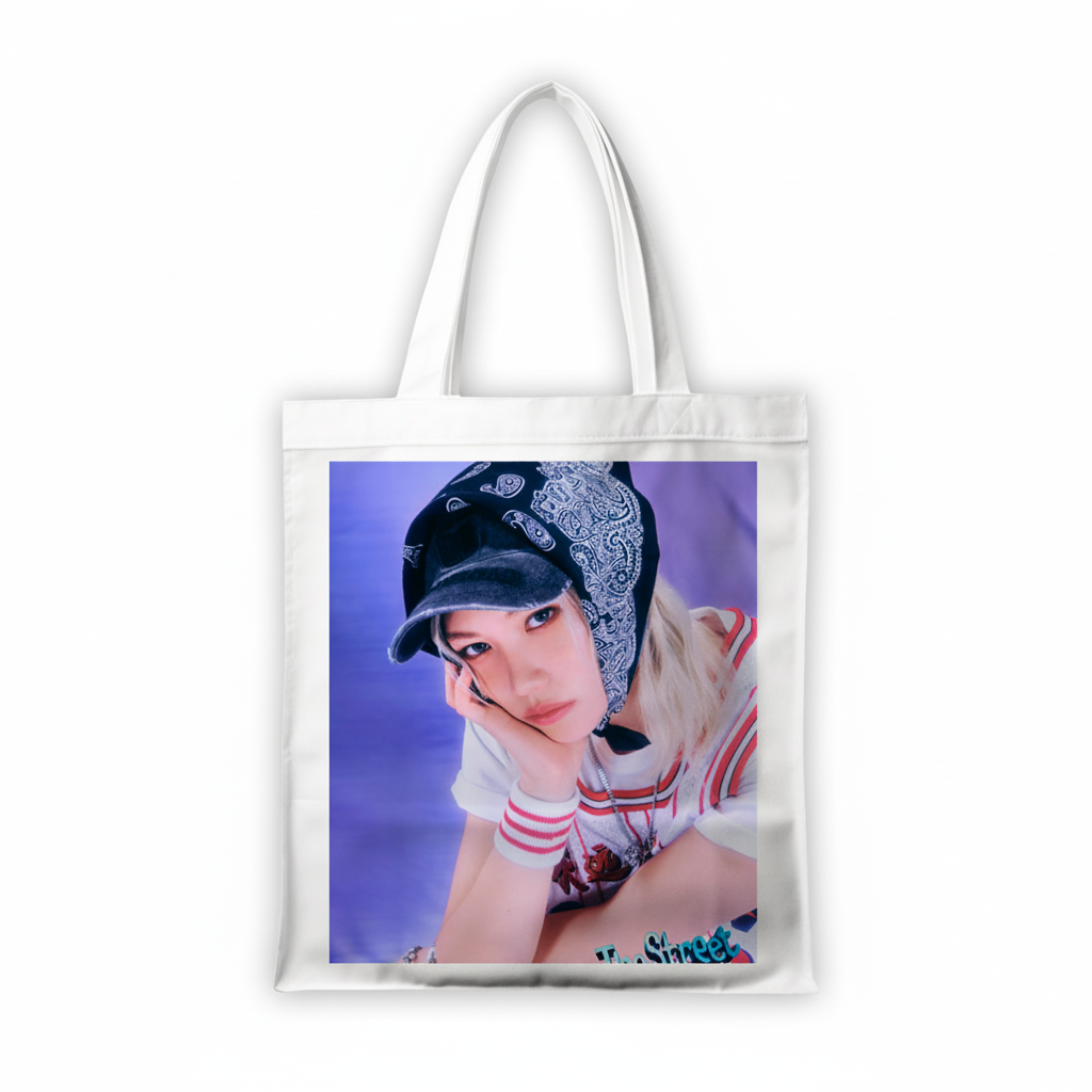 Сумка-шопер Стрей кідс Stray Kids 39x35 см біла з габардину 11359