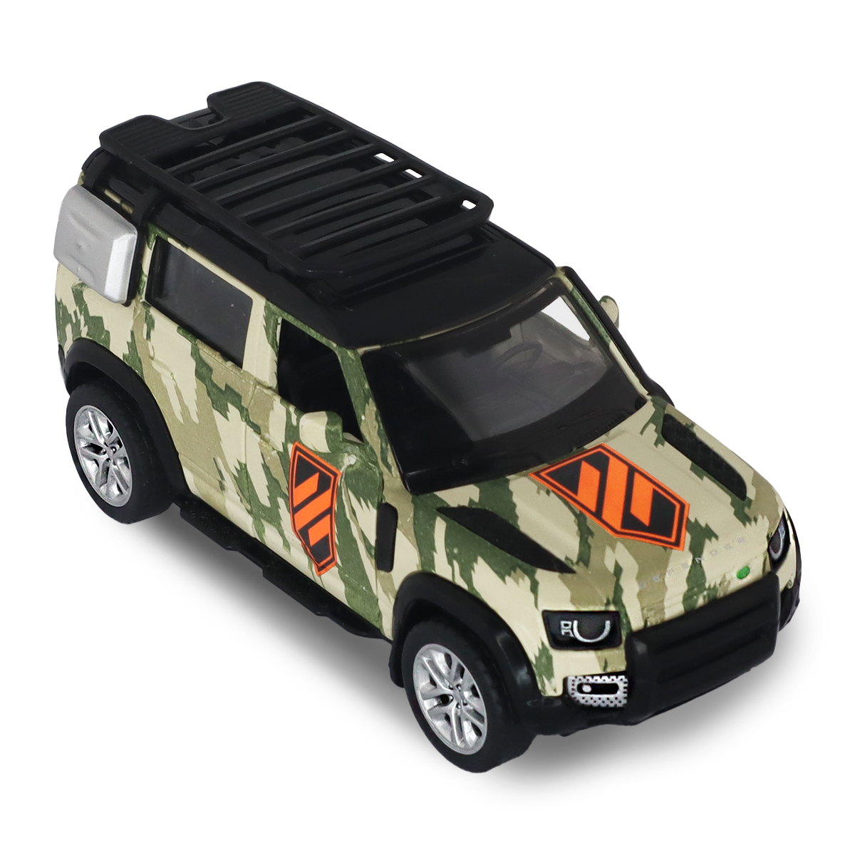 Автомодель TechnoDrive Land Rover Defender 110 3 ОШБр серії Шеврони Героїв 1:43 — превʼю 13