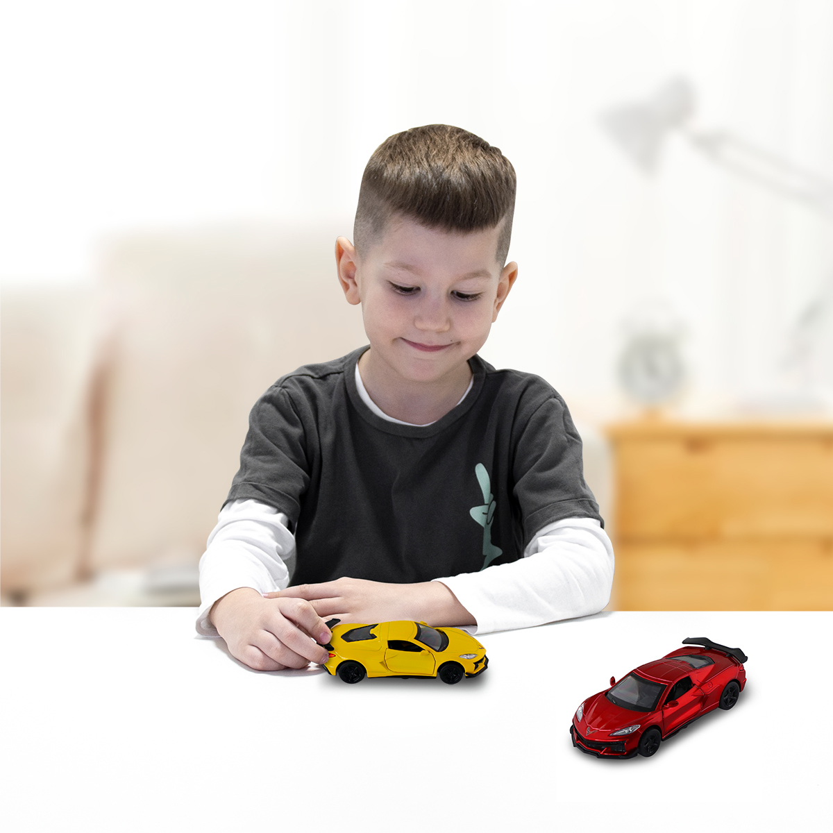 Автомодель Chevrolet Corvette C8 Z06 2024 Techno Drive 1:40 металева — превʼю 3