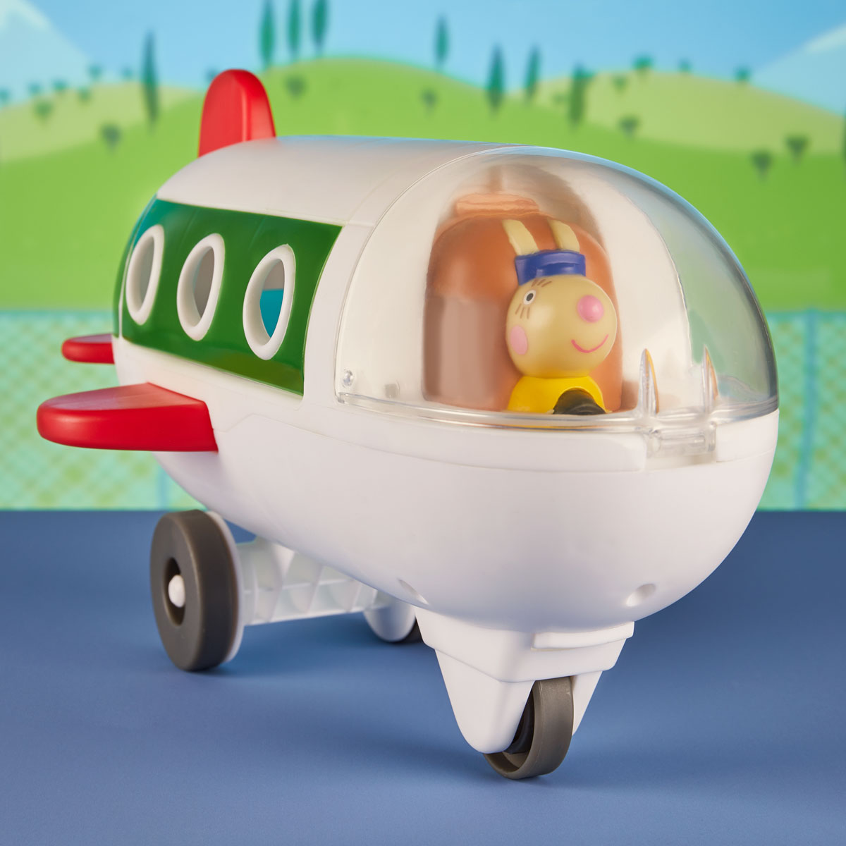 Ігровий набір Літак з фігуркою Пеппи Peppa Pig дитячий пластиковий Червоний — превʼю 6