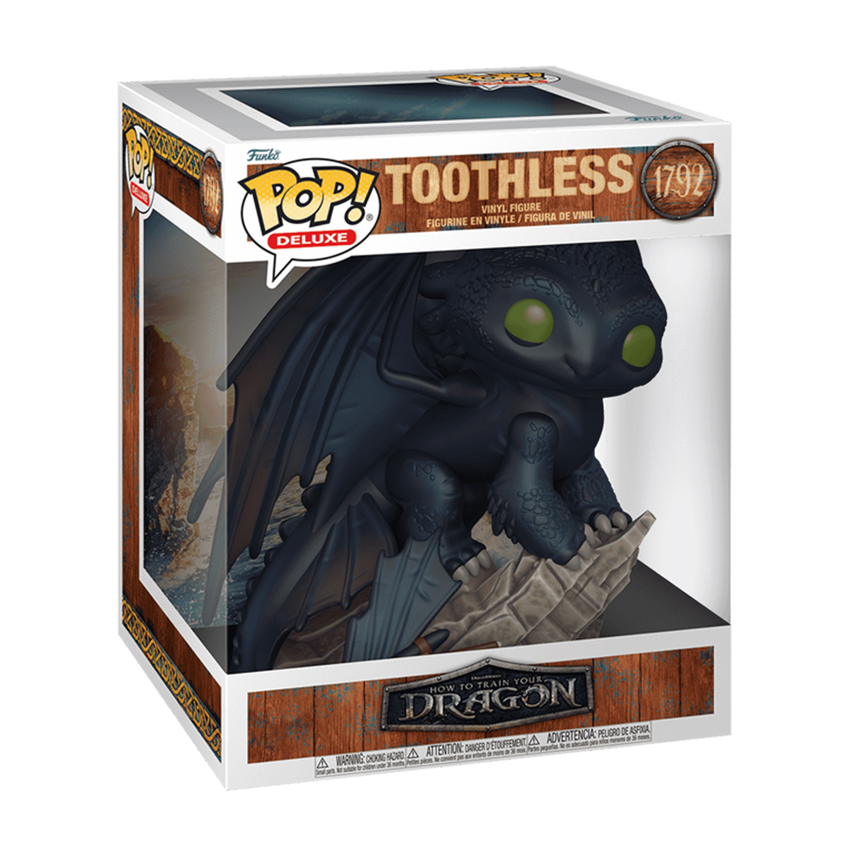 Колекційна фігурка Funko POP Як приборкати дракона - Беззубик Toothless Чорний — превʼю 1
