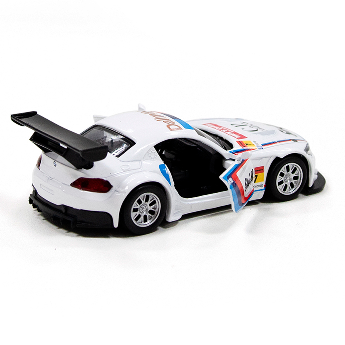Автомодель BMW Z4 GT3 Techno Drive металева Біла — превʼю 12