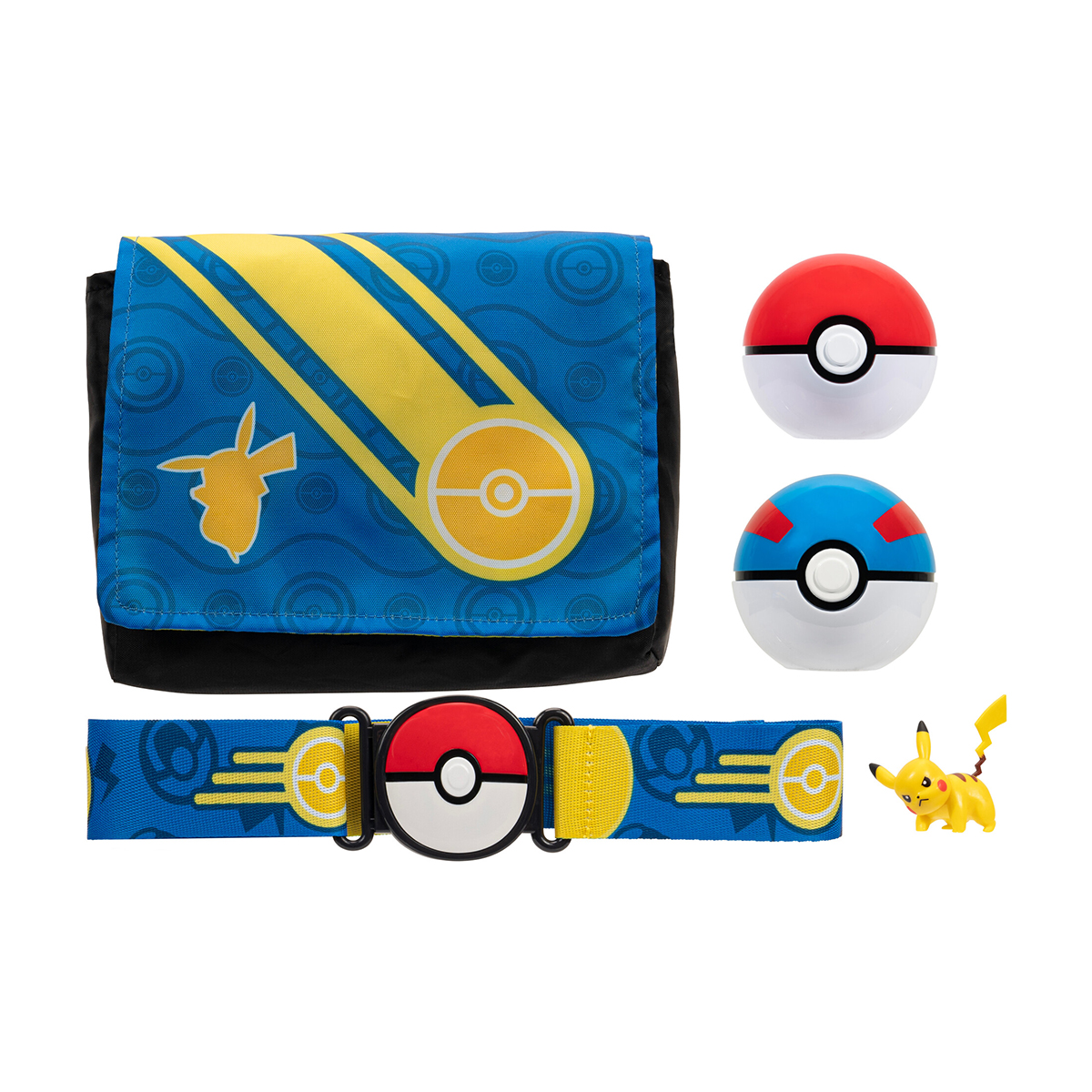 Ігровий набір Pokemon W5 спорядження тренера з фігуркою Пікачу 5 см Жовтий — превʼю 2