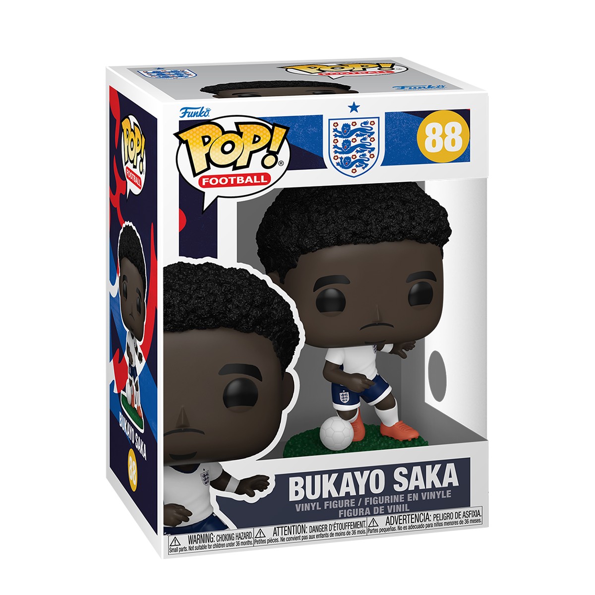 Ігрова фігурка Funko POP! Футбол Англія Букайо Сака 9,6 см — превʼю 1