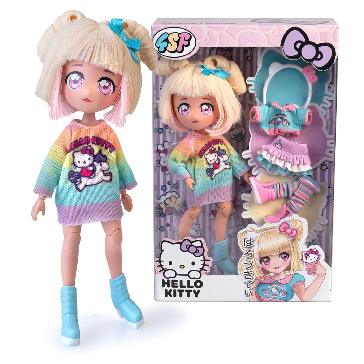 Ігровий набір лялька 4SF Manga Dolls Hello Kitty Стильна Цукерочка-єдиноріг