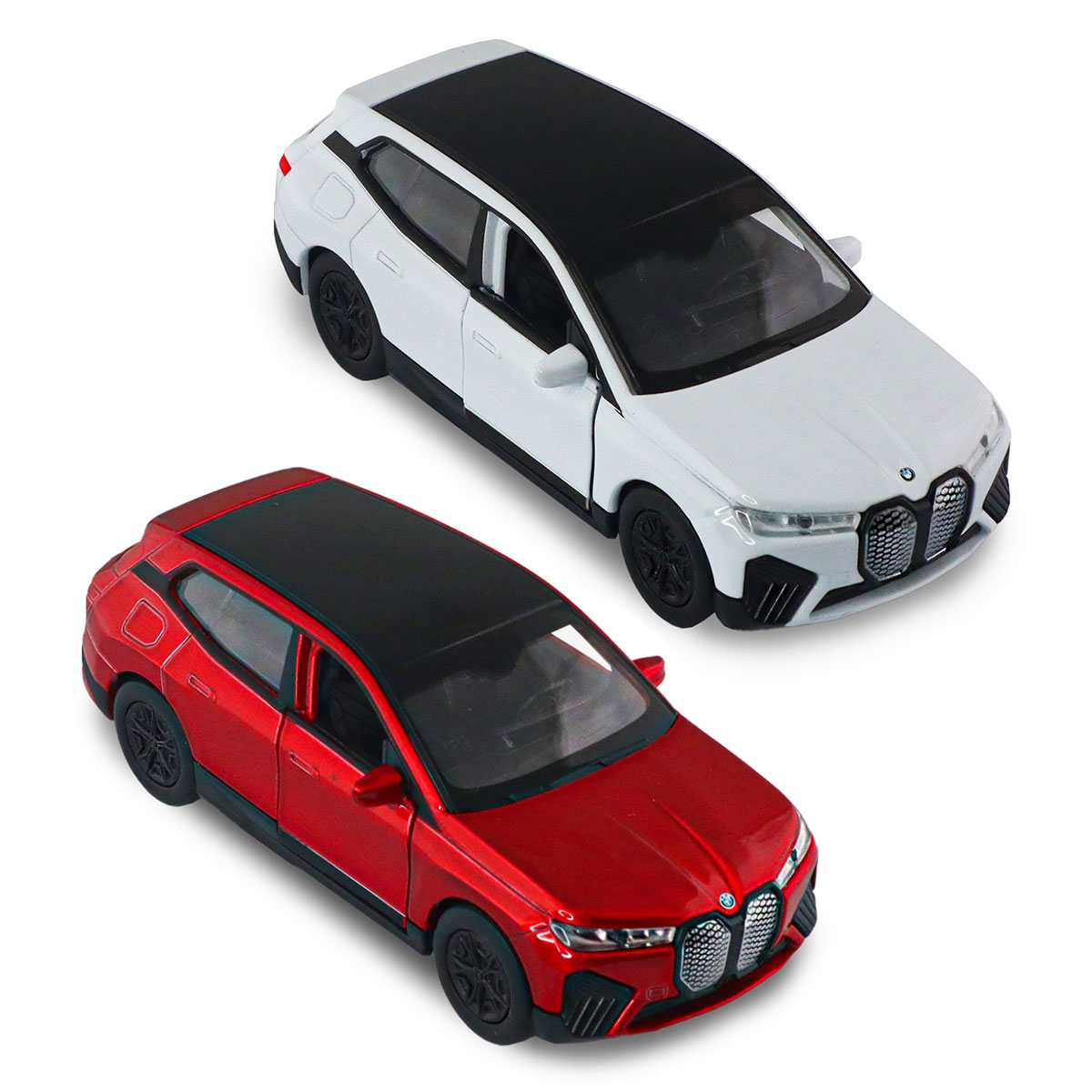 Автомодель BMW iX Techno Drive 1:43 металева з механізмом pull-back Червона — превʼю 13