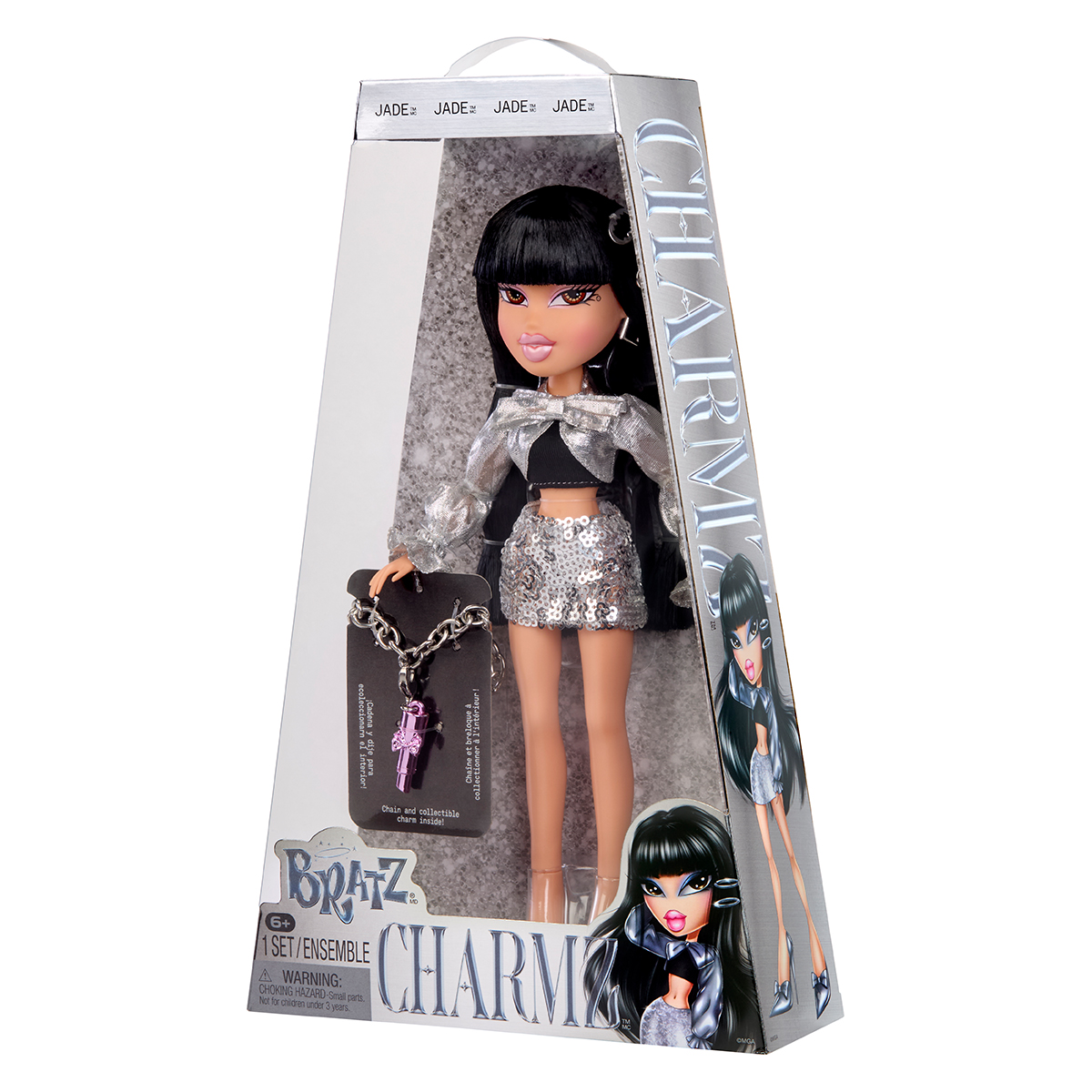 Ігровий набір лялька Bratz Charmz Джейд з аксесуарами 25 см Чорний-Срібний — превʼю 9