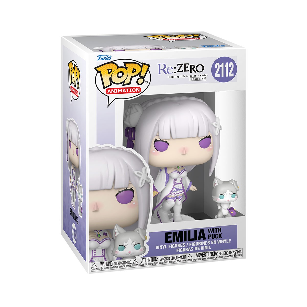 Фігурка Емілія (Emilia) та Пак (Puck) — Funko Pop — Re:ZERO