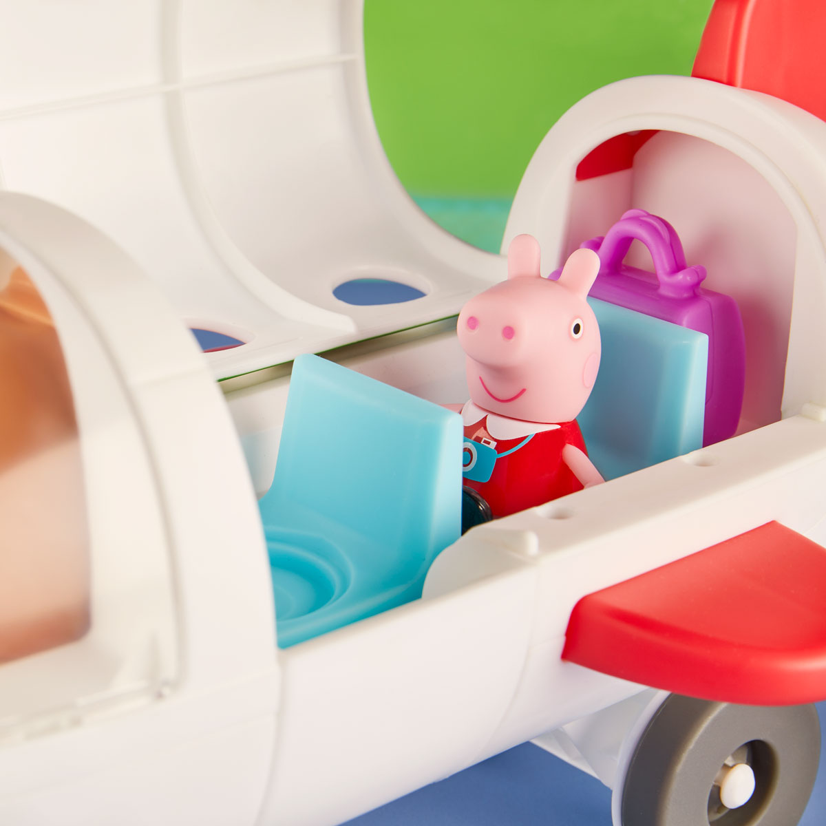 Ігровий набір Літак з фігуркою Пеппи Peppa Pig дитячий пластиковий Червоний — превʼю 8