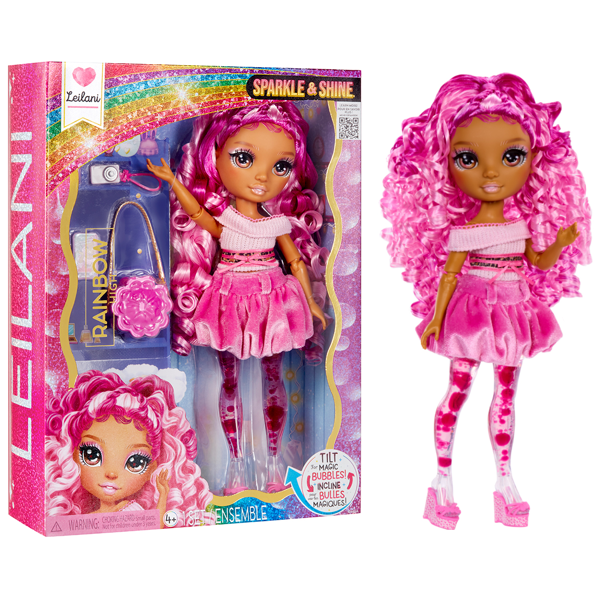 Ігровий набір лялька Rainbow High Sparkle Shine Лейлані пурпурова з аксесуарами